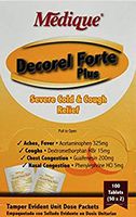 Medique Decorel Forte Plus Severe Cold & Cough Relief, Pack of 100 Tablets