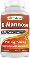 Best Naturals D-Mannose Capsules - Urinary Tract Cleanse Supplement 1500mg/Serving - 120 Count