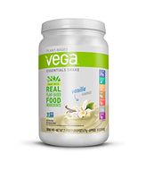 Vega Essentials Shake Vanilla (18 Servings, 21.9 Ounce) - Plant Based Vegan Protein Powder, Non Dairy, Keto-Friendly, Gluten Free,  Smooth and Creamy, Non GMO