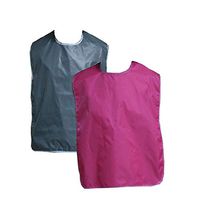 BIHIKI 2 PCS Reusable Adult Bib,Waterproof Clothing Protector,Stain Resistant Adult Aid Apron for Elderly Patient Senior,18"X27"