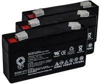 SPS Brand 6V 1.3Ah Replacement Battery for Ajc AJC-C1.3S-A-1-154477 (3 Pack)