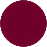Amscan 69915.27 Round Dinner Plates, 10 1/2", Red