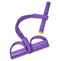 Yoga Band Multifunction Leg Exerciser Elastic Training 4-Tubes Pull Rope Sit-up Training Exerciser Equipment Fitness Pedal Resistance Band