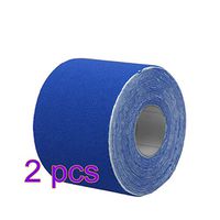 HEALLILY Kinesiology Tape Therapeutic Sports Athletic Tape for Knees Shoulders Muscle Support 500x2.5cm 10Pcs (Dark Blue)
