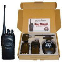 Klein Electronics BLACKBOX+-V Blackbox+ VHF 2-Way Radio, IP54 Water Resistant, 5 Watt power, 16 Channel with Scan, 2-Tone Encode/Decode, VOX Voice activated, Voice Enunciation for each channel