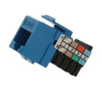 Leviton 41108-RL5 Category 5 QuickPort Connector, CAT 5, Blue