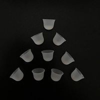 Jungle Care® Beanie Hat Shaped Comfortable CIC/ITC/ITE Silicon Ear Tip Domes, Could Fit a Par of RIC/RITE (Receiver in The Ear Canal) Models (M * 10pcs)