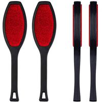 DecorRack Double-Sided Lint Brush, 5 inch Handle, Reusable Lint Remover, Remove Pet Hair, Fuzz, Dust (2 Pack)