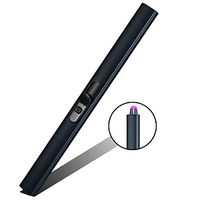 Lighter, Rechargeable USB lighters LED Screen Dual Arc Plasma Lighter Windproof Flameless Butane Free Electric Lighter