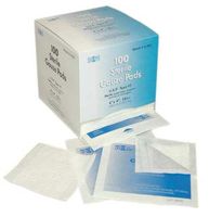 Gauze Pad, Sterile, White, No, Gauze, PK100