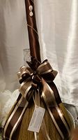 Ashanti 36" Jump Broom for Wedding Jumping The Broom Ceremony (Chocolate Brown)
