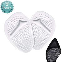 Forefoot Cushion Pads, 2 Pairs Ball of Foot Cushions Anti-Slip Metatarsal Pads for Forefoot, Party Feet, Morton, Foot Support, Pain Relief, Self-Sticking Wear