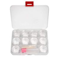 Transparent Contact Lenses Storage Box Colorful Contact Lenses Display Case Set 5 Pairs by Delaman