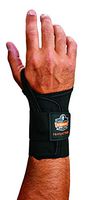 Ergodyne ProFlex 4000 Single Strap Wrist Support, Black - Medium, Left Hand