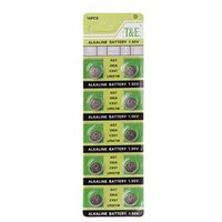 Sixsons 10 Pcs Button Cell Battery AG7 Lithium Battery 1.55V Round Coin Cell Battery For Watch Clocks Controllers Toys LR927 LR57 SR927W 399 GR927 395A Alkaline