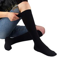 Ailaka 20-30 mmHg Knee High Closed Toe Compression Calf Socks for Women and Men, Firm Support Graduated Varicose Veins Hosiery, Travel, Nurses, Pregnancy, Recovery