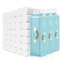 Blair Toilet Paper Ultra Strong, 12 Rolls, 4-Ply Soft Ultra Professional White Toilet Paper,Value Size Rapid Dissolving Toilet Paper, Silky & Smooth Soft Home Kitchen Toilet Tissue