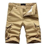 Jiayit 2019 Men's Men Cargo Work Shorts Hiking Sport Beach Holiday Cotton Multi-Pocket Overalls Shorts Fashion Pant (31, Khaki)
