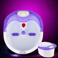 Foot Spa Massager - Heated Bath, Automatic Massage Rollers, with Bubbles,Maintain Water Temperature & Relieve Foot Pressure