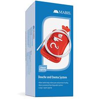 Mabis MABIS Reusable Hot Water Bottle, Enema and Douche Kit Helps to Alleviate Pain Associated with Constipation, Bloating, Aches and Pains, 2 Quart Capacity, 42-842-000, Red, One