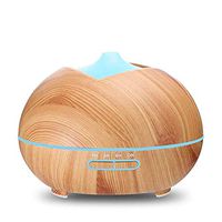 400ml Essential Oil Diffuser with Noise Reduction Design, Ultrasonic Diffusers Cool Mist Humidifier with Sleep Mode, Waterless Auto-Off LED Light for Bedroom Baby