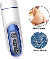 Automatic Intellegent Aírcräft Cup Blowjob Male Mastur Automatic Oral Tongue Licking with Multi Powerful Modes Suction Cup for Men Birthday Gift