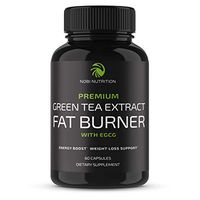 Nobi Nutrition Green Tea Fat Burner - Green Tea Extract Supplement with EGCG - Diet Pills, Appetite Suppressant, Metabolism & Thermogenesis Booster - Healthy Weight Loss for Women & Men (60 Capsules)