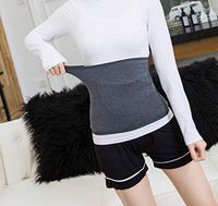 Thicken Cashmere Waist Warmer Support Knitted Unisex Medical Dysmenorrhea Stomach Pain Relief Support Soft Winter Waist Belt with 2 Pockets
