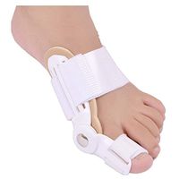 HealthAndYoga(TM) Hinged Bunion Splint for Big Toe Malpositioning - Correction, Protection and Support