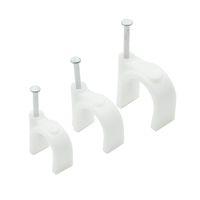 Rannb Nail in Cable Clips Ethernet Cable Nails Tacks Clips 16mm 18mm & 22mm Width - Pack of 300
