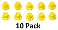 10 Pack Replacement Yellow SPOUT CAPS Top Hat Style fits # 900302 900092 Blitz Gas Can Spout Cap fits self Venting Gas can Aftermarket (SPOUTS NOT Included)