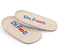 Dr. Foot's Height Increase Insoles, Heel Cushion Inserts, Heel Lift Inserts for Leg Length Discrepancies (Large (0.5" Height))