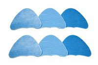LTWHOME Scrubbing and Microfibre Cleaning Pads Fit for Vax S2 Series and Hoover WH20200 Steam Mop,Compare to Hoover Part No. WH01000 (Pack of 6)