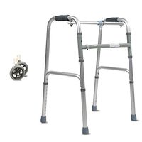 Foldable Walker 8 Adjustable Height Levels Made of Aluminum Alloy Rollator Lightweight Use as a Shower Chair Fuction Waterproof Portable Walk Assist for Elderly Silver ( Color : Silver , Size : B )