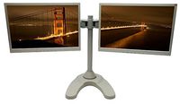 LCD-6460S Dual LCD Monitor Stand (Silver)