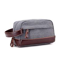 KOVIPGU Men Travel Canvas Toiletry Bag Wash Shower Makeup Organizer Portable Case Pouch