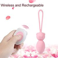 CharmingThing Mini Exquisite and Beautiful Pröstátê Massager Comfortable Silicone 9 Frequency Vibration Wireless Remote Control Mâs-T-ur-bâtor Soft and Flexible Bedding (Color : Pink)