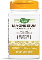 Nature's Way Premium Magnesium Complex Supplement, 500 mg per Serving, 100 Capsules