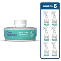 Clean Revolution- One Multi-Surface Refill Pod, Spring Air Scent, Makes 6 bottles/84 total oz. Plant-Based, Non-Toxic, Biodegradable, Eco-Friendly Cleaner