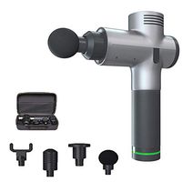 MTPLUMElectric Massage Gun, Portable Professional Cordless Percussion Massager Therapy Device Body Works Handheld Massager with 4 Massage Heads 3 Levels