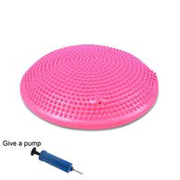 Lana Yoga Ball Massage Balance Ball Cushion, Fitness Ball Ankle Rehabilitation Mat Air Cushion Ball (Color : Pink)