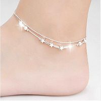 Yunchuang Little Star Women Foot Jewelry Barefoot Sandal Beach Chain Ankle Bracelet