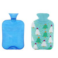 Portable 2 Liter Hot Water Bottle Good Gift for Winter - Christmas Tree