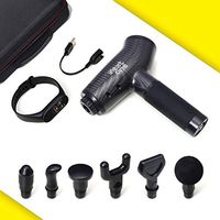 NextOne Massage Gun 30 Speed 6 Head Vibration Deep Tissue Percussion Massager Handheld Deep Muscle Quiet Massager for Athletes Pain Relief and Muscle Recovery