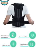 Back Support and Lumbar Lower Back Brace Provides Back Pain Relief, Clavicle Brace for Fractures, Sprains and Shoulders Improve Posture (M)