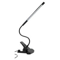 Bonlux Touching Dimmable Flexible USB LED Light Eye-Care Reading Light Adjustable USB Desk LED Lamp for Reading/Works/Study,Office, Bedroom, School Lighting (Black)