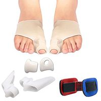 Toe Separators,ASDOMO 7Pcs/Set Gel Toe Protectors and Separators,Gel Toe Protectors and Separators,Bunion Corrector and Bunion Relief Protector Sleeve Kit for Men and Women