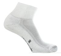 Spenco Medics Quarter-Length Antimicrobial Diabetic Compression Socks, White, Small