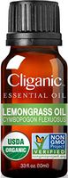 Cliganic USDA Organic Lemongrass Essential Oil - 100% Pure Natural Undiluted, Therapeutic Grade for Aromatherapy Diffuser | Premium Certified Organic, Non-GMO