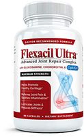 Flexacil Ultra - Maximum Strength Joint Pain Relief Supplement | Glucosamine Sulfate, Chondroitin, Hyaluronic Acid & MSM | Anti-Inflammatory for Healthy Hand, Back and Knee Function, 60 Capsules